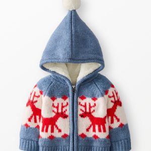 Baby Holiday Dear Deer Sweater Jacket