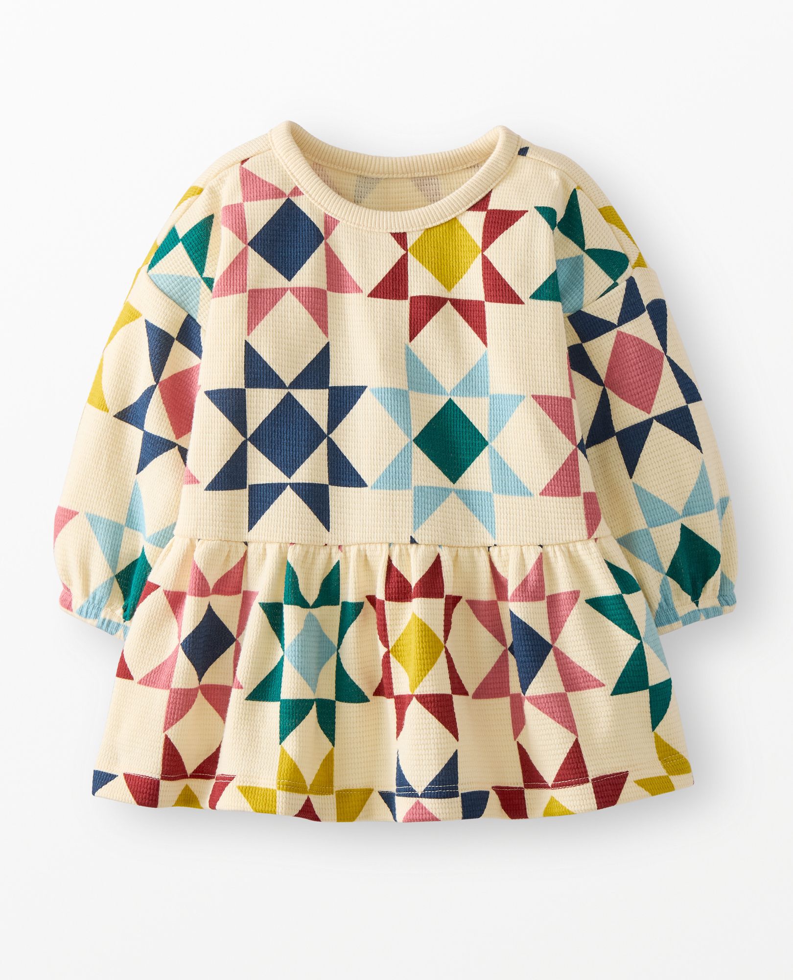 Baby Long Sleeve Waffle Dress