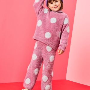 Sparkle Dot Sweater & Wide Leg Pants Set
