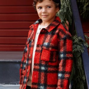 Faux Shearling Button Up Shacket