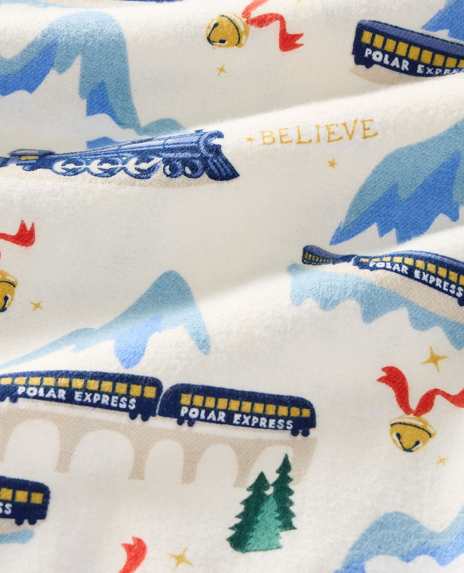 Adult The Polar Express Flannel Pajama Pants - Image 7
