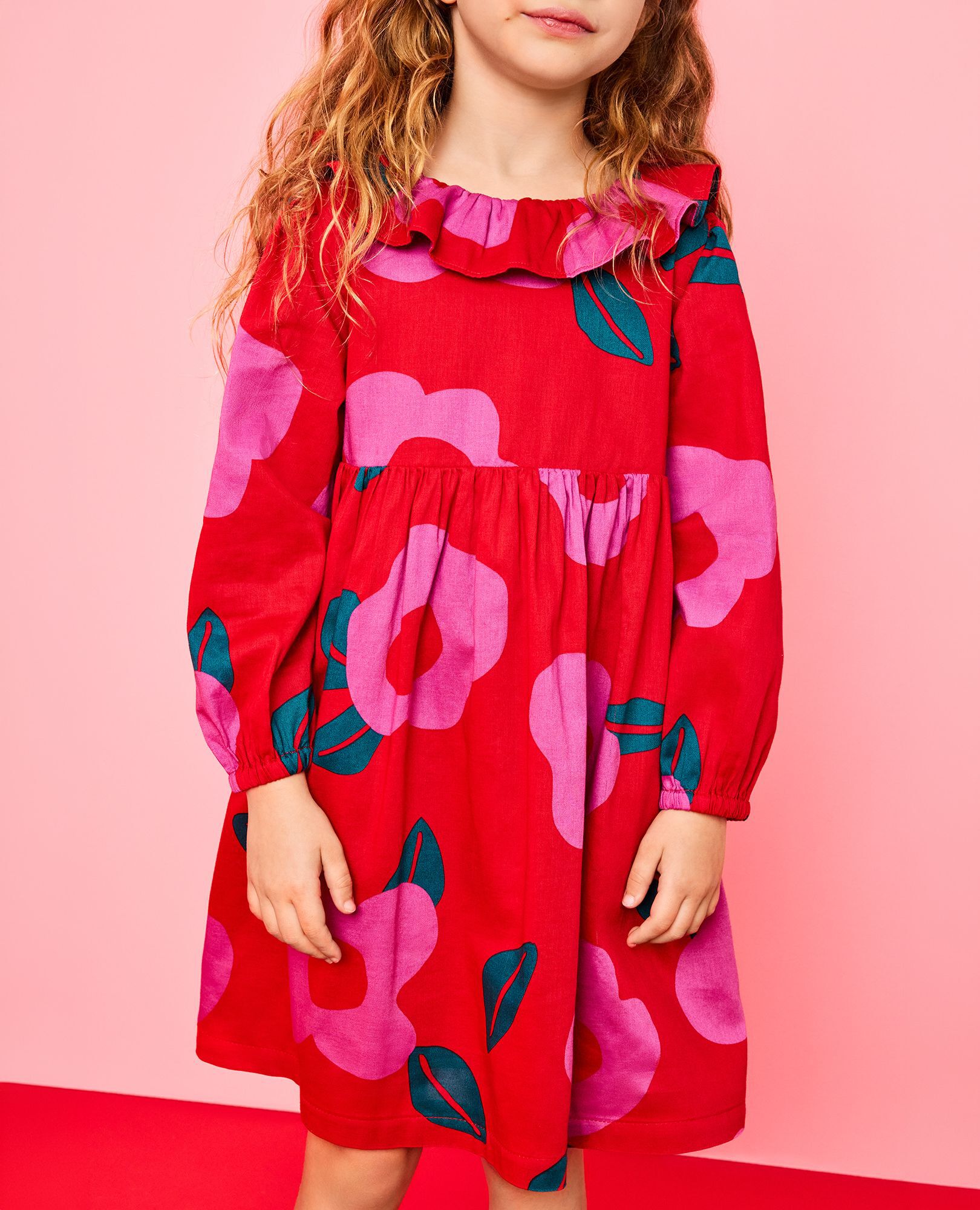 Long Sleeve Twill Collared Dress with Pockets - Image 7