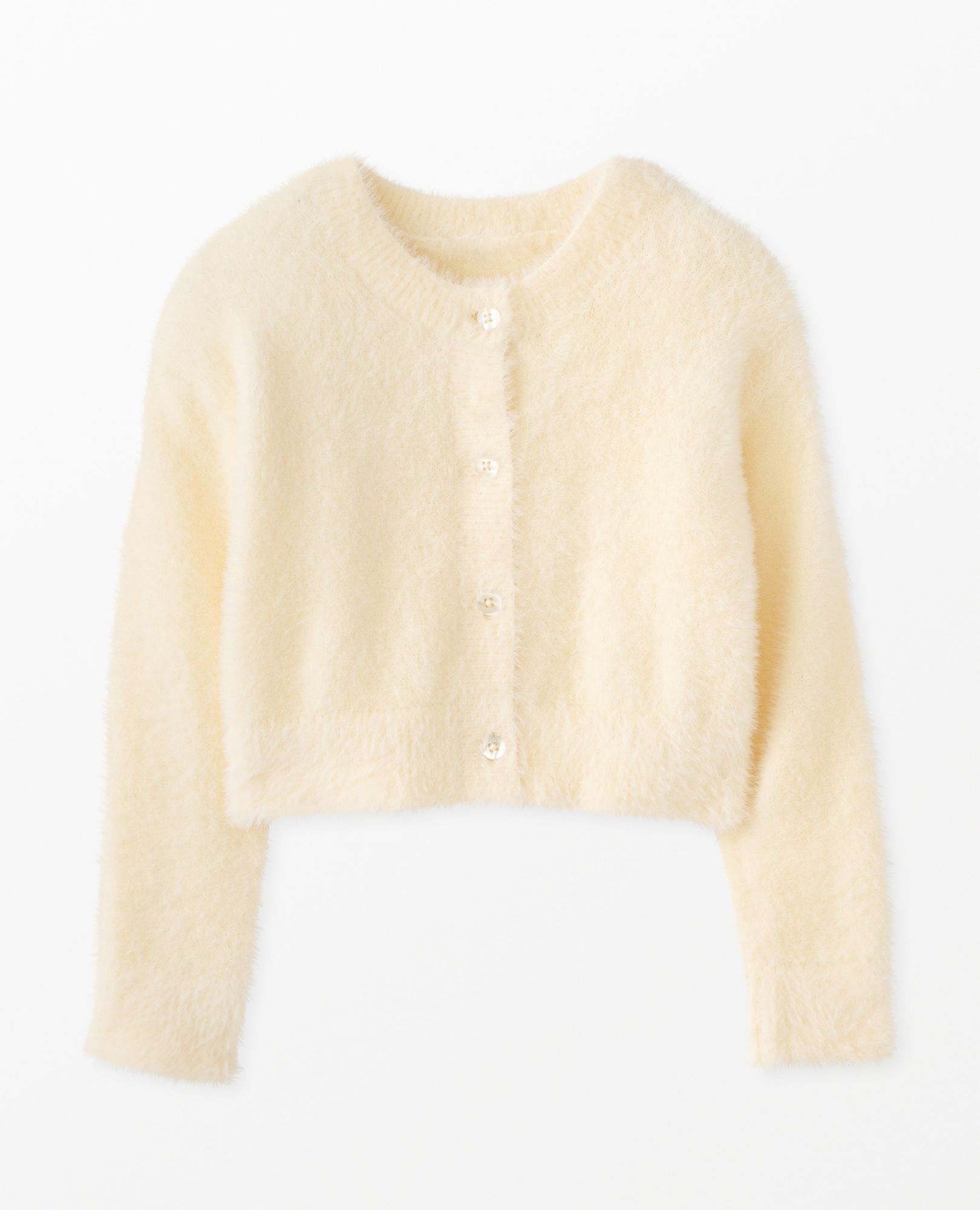 Cropped Feather Cardigan - Image 12