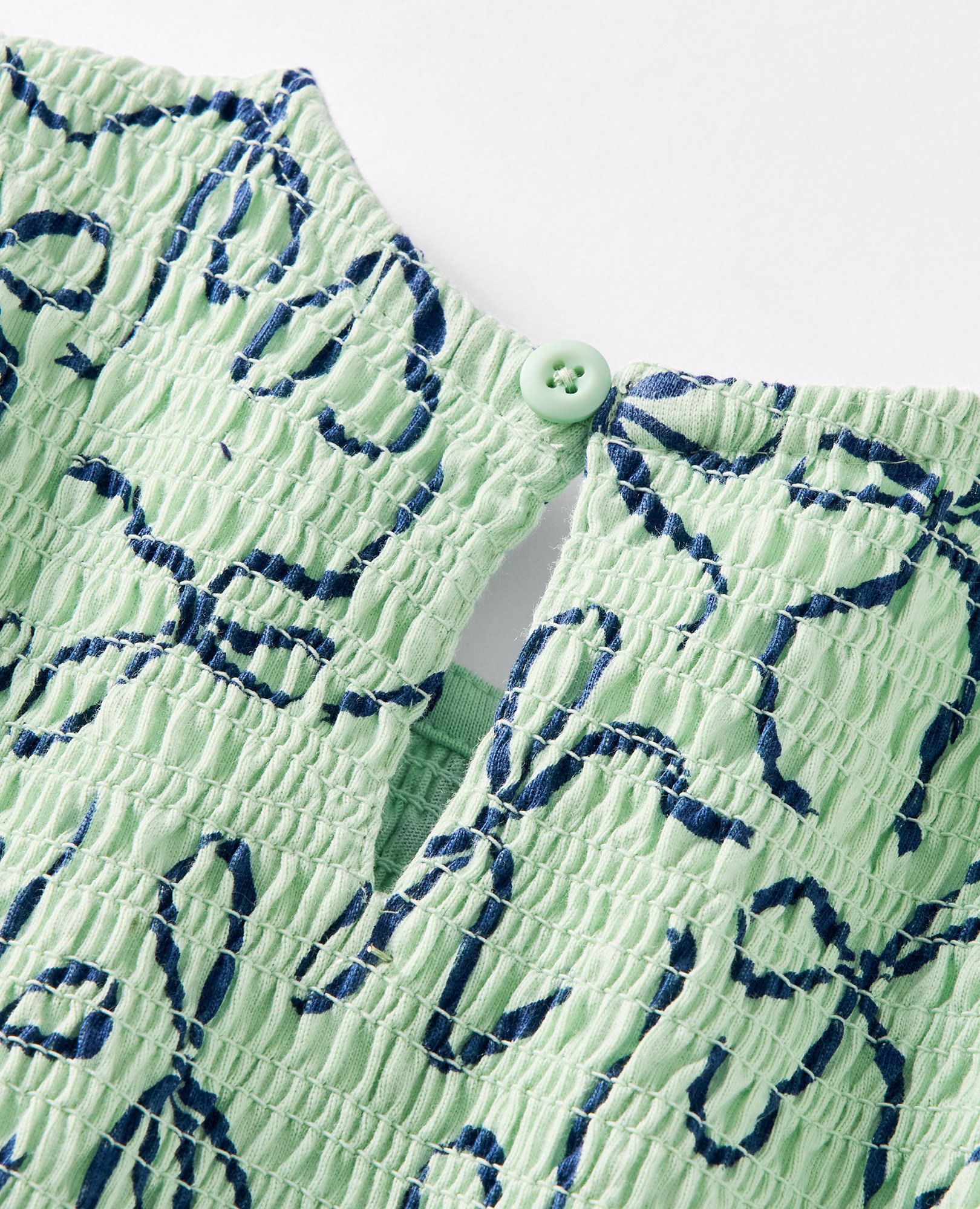 Long Sleeve Smocked Tiered Dress with Pockets - Image 5