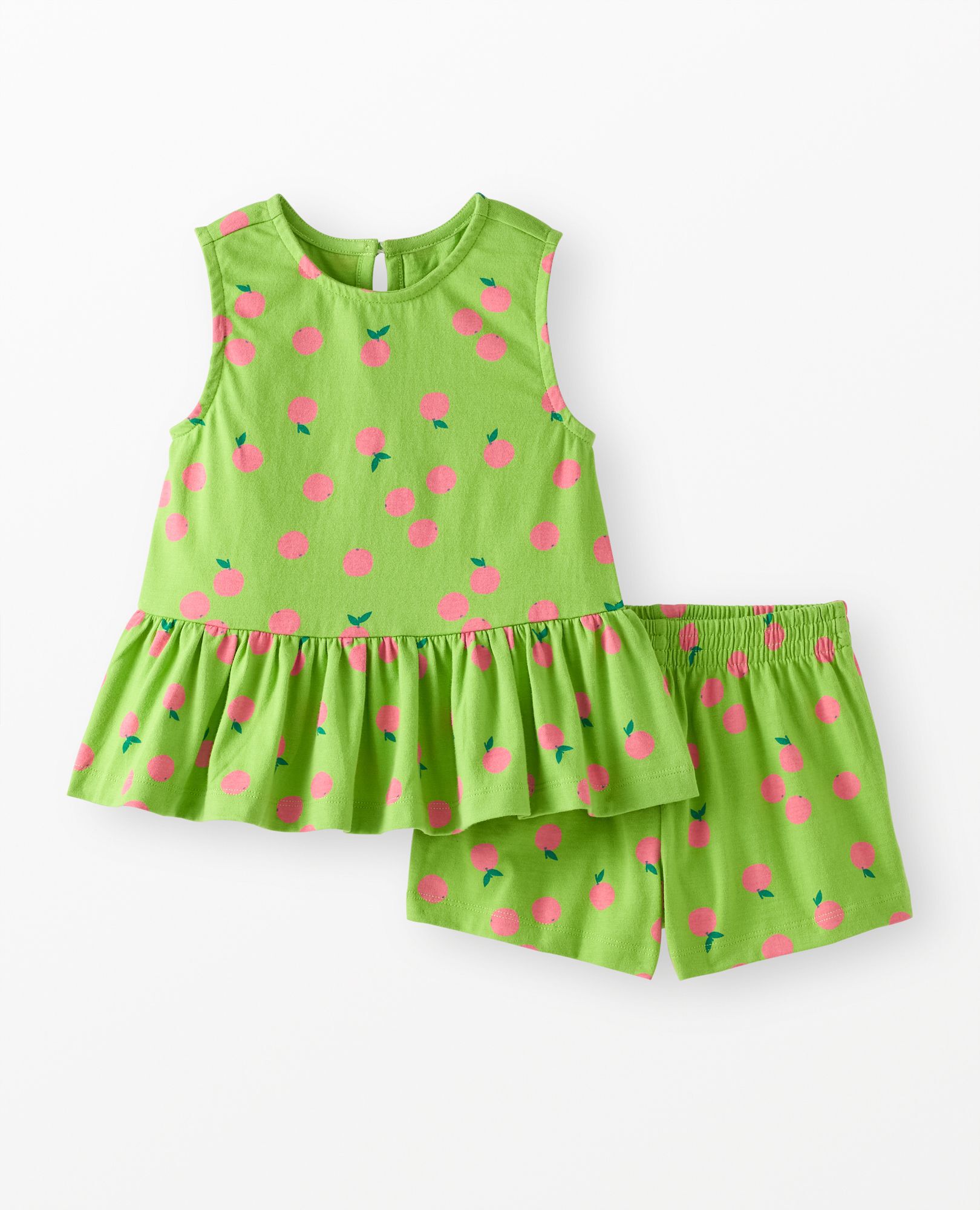 Sleeveless Peplum Top & Shorts Set - Image 6