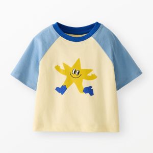 Oversized Raglan Sleeve Graphic T-Shirt