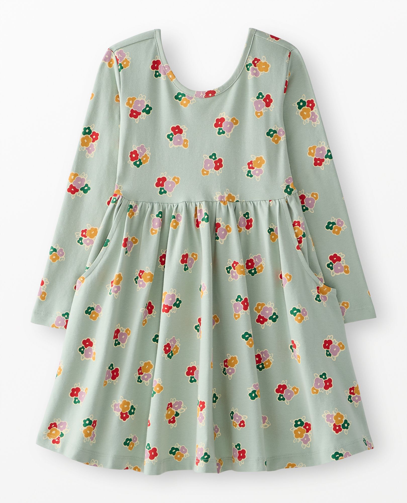 Long Sleeve Skater Dress with Pockets - Image 9