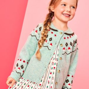 Collared Fair Isle Cardigan