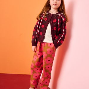 Twill Pull-On Barrel Pants