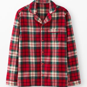 Adult Holiday Flannel Pajama Top