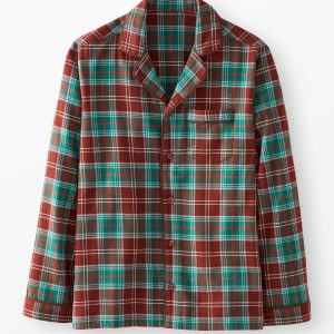 Adult Holiday Flannel Pajama Top