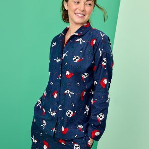 Women's Disney Tim Burton's The Nightmare Before Christmas Flannel Pajama Set