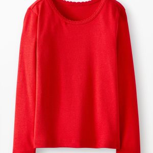 Long-Sleeve Ribbed T-Shirt