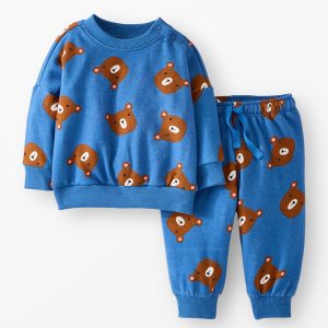 Baby French Terry Sweatshirt & Sweatpants Set