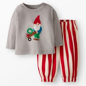 Baby Holiday Long Sleeve Graphic T-Shirt & Pants Set