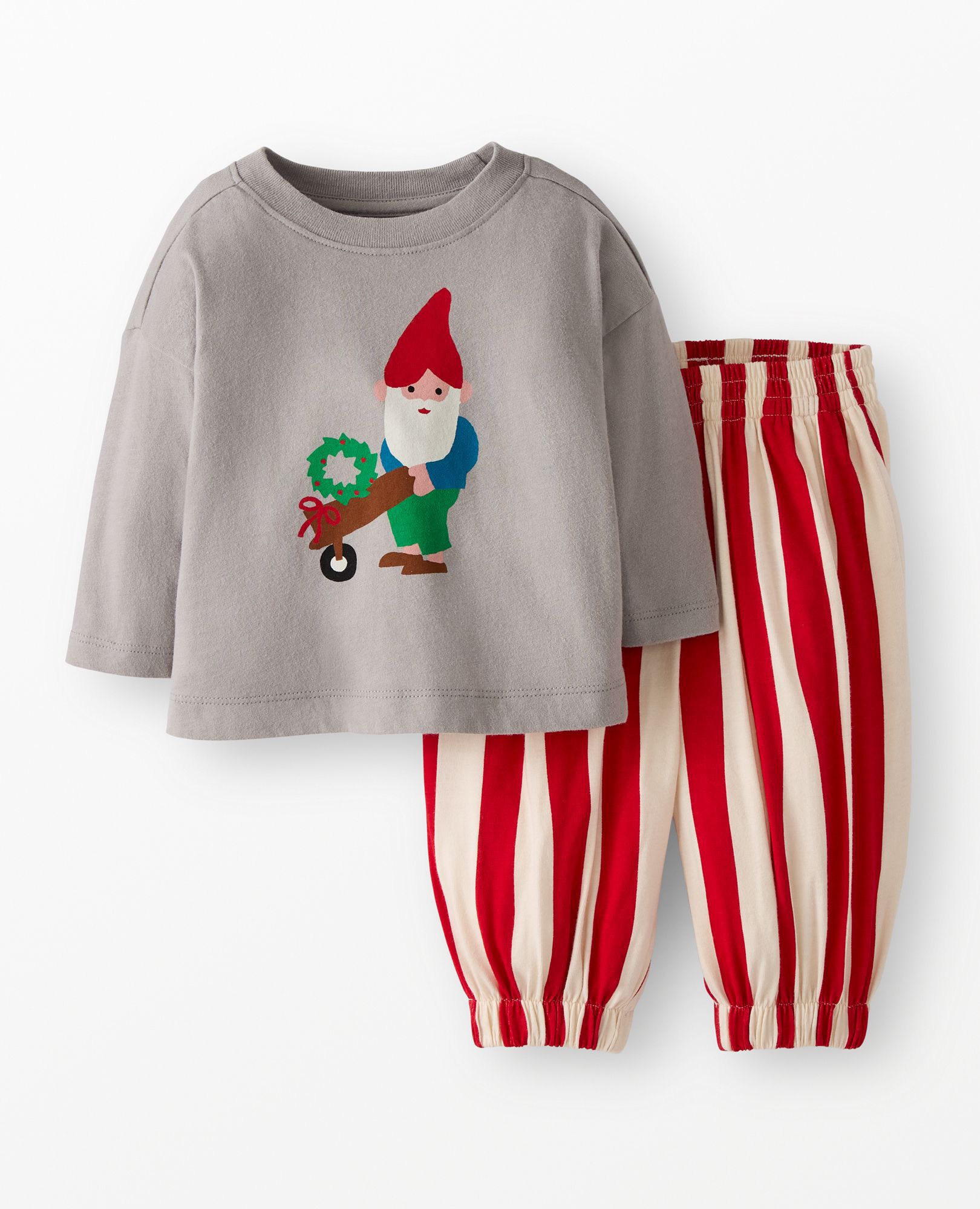 Baby Holiday Long Sleeve Graphic T-Shirt & Pants Set