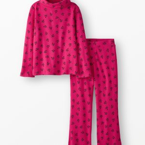 Long Sleeve Turtleneck Top & Flare Pants Set