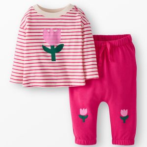 Baby Long Sleeve T-Shirt & French Terry Pants Set