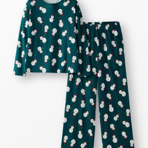 Women's Holiday Wide Leg Pajama Set