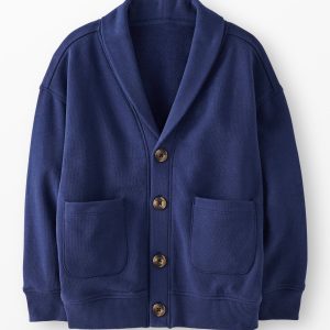 French Terry Shawl Collar Cardigan