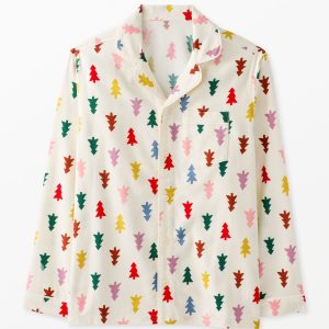 Adult Holiday Flannel Pajama Top