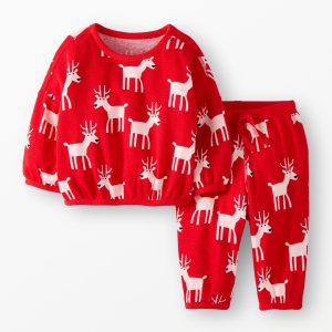 Baby Holiday Long Sleeve Waffle Top & Pants Set