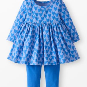 Baby Long Sleeve Skater Dress & Leggings Set