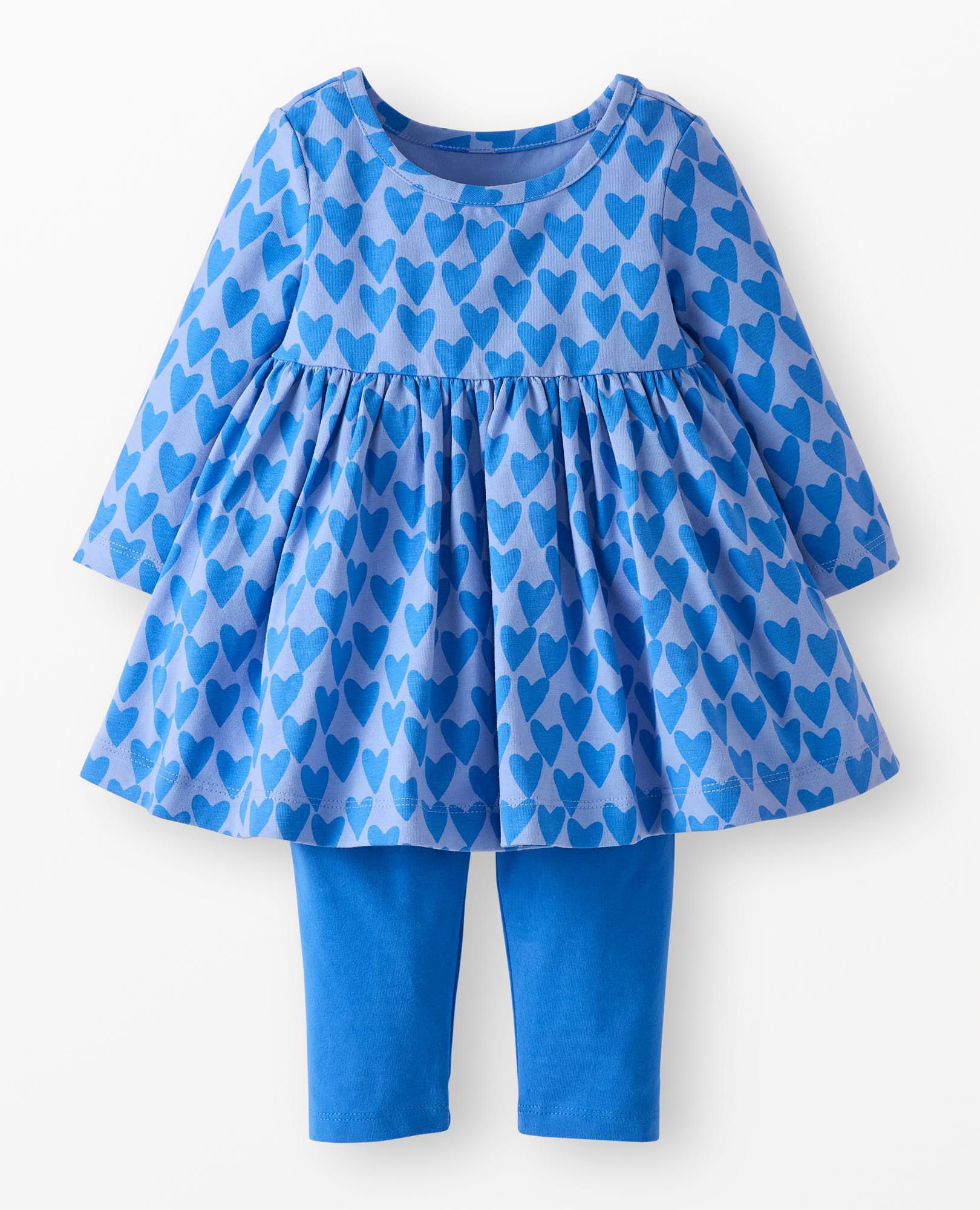 Baby Long Sleeve Skater Dress & Leggings Set