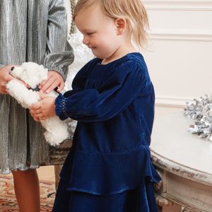 Baby Long Sleeve Velvet Dress