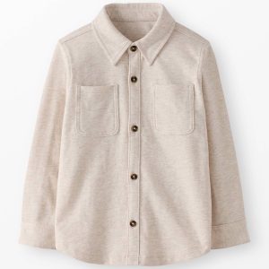 French Terry Button Up Shirt