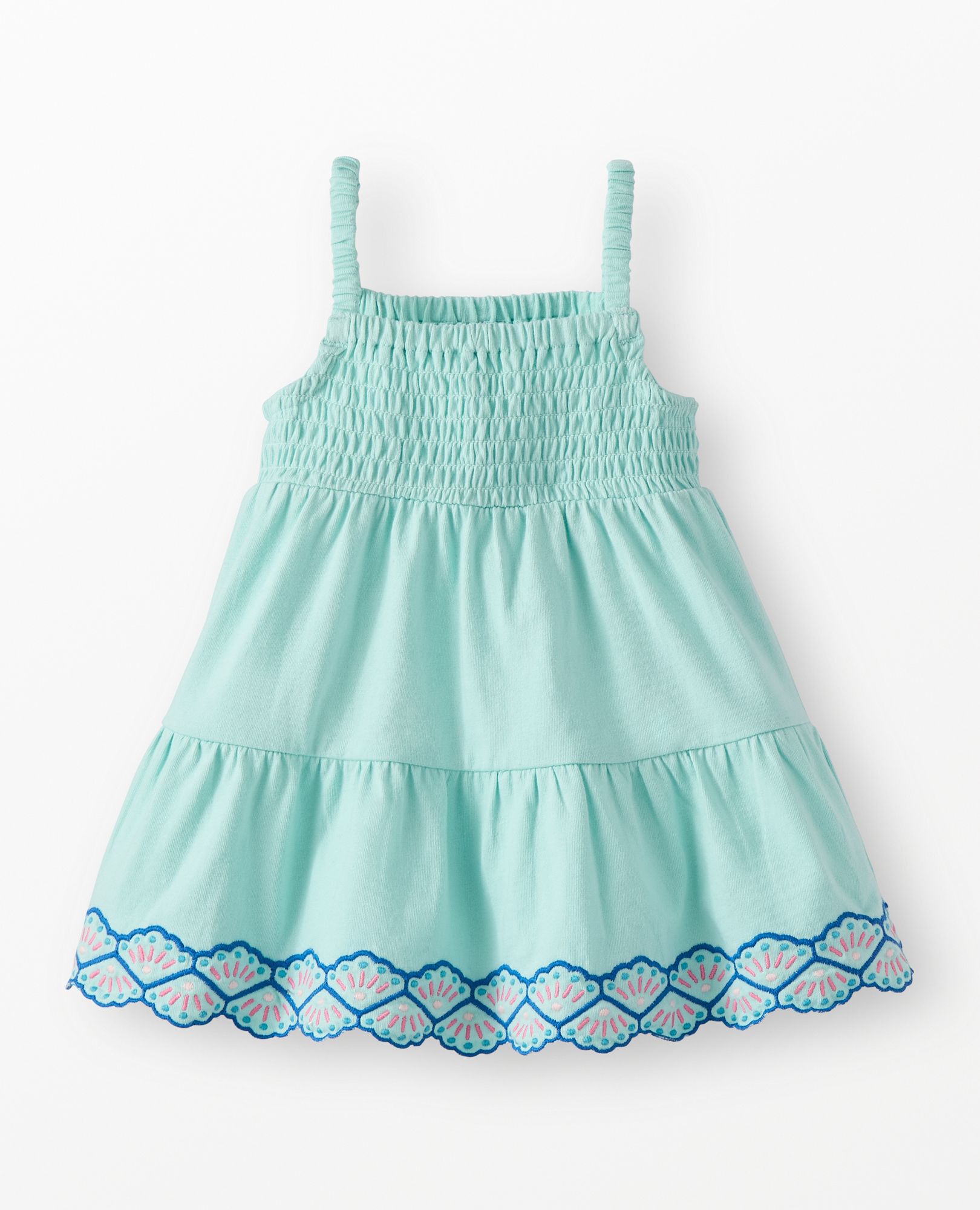 Baby Sleeveless Smocked Tiered Dress - Image 2