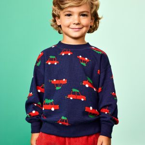Holiday Waffle Crewneck