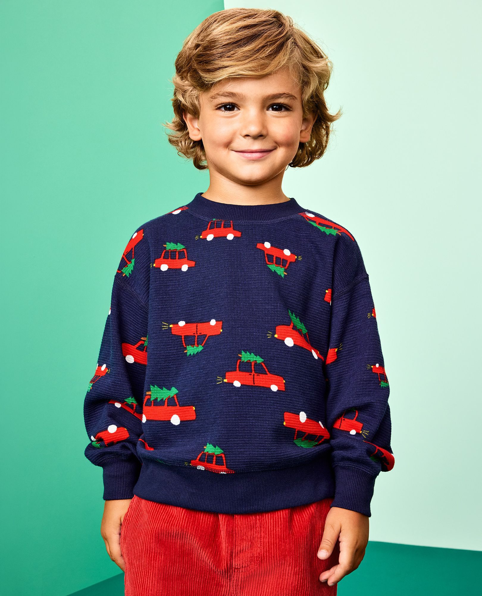 Holiday Waffle Crewneck