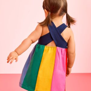 Baby Crossback Rainbow Skater Dress