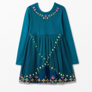 Disney Frozen Anna Long Sleeve Tulle Dress