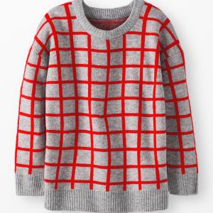 Jacquard Windowpane Sweater