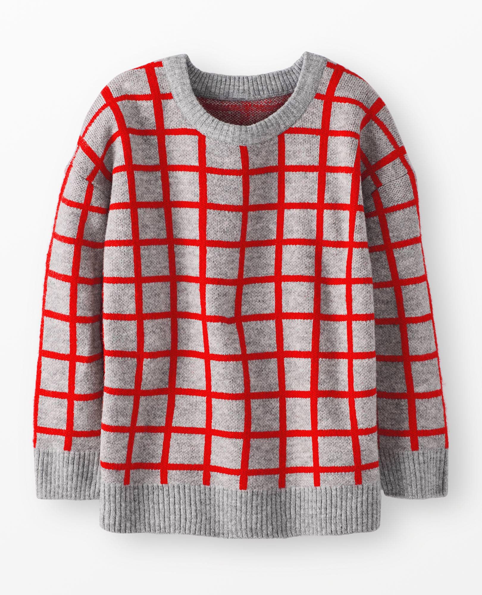 Jacquard Windowpane Sweater