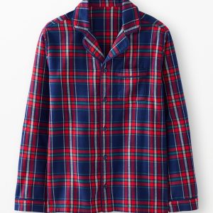 Adult Holiday Flannel Pajama Top