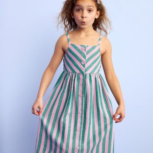 Sleeveless Linen Midi Dress with Pockets