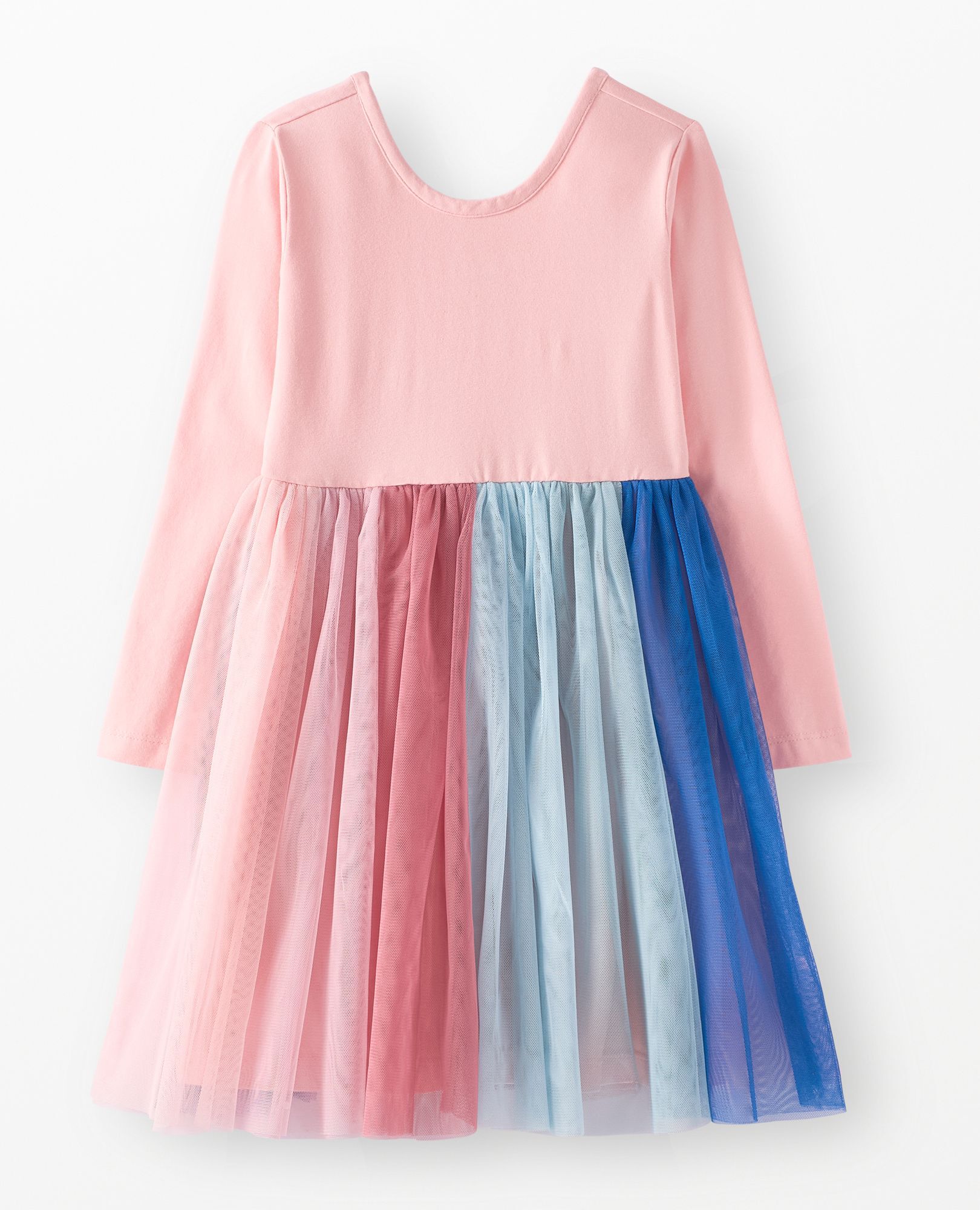 Long Sleeve Tulle Rainbow Dress - Image 5