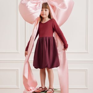 Long Sleeve Bubble Skater Dress