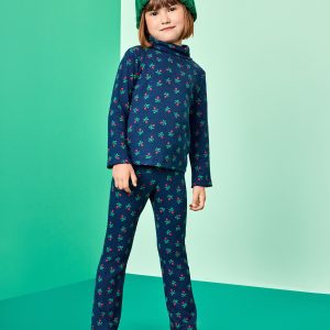 Long Sleeve Turtleneck Top & Flare Pants Set