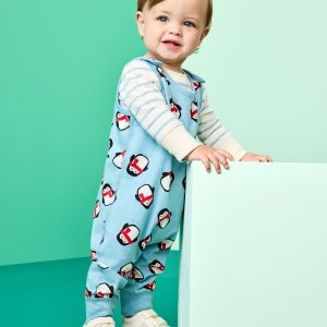 Baby Holiday Long Sleeve T-Shirt & Overalls Set