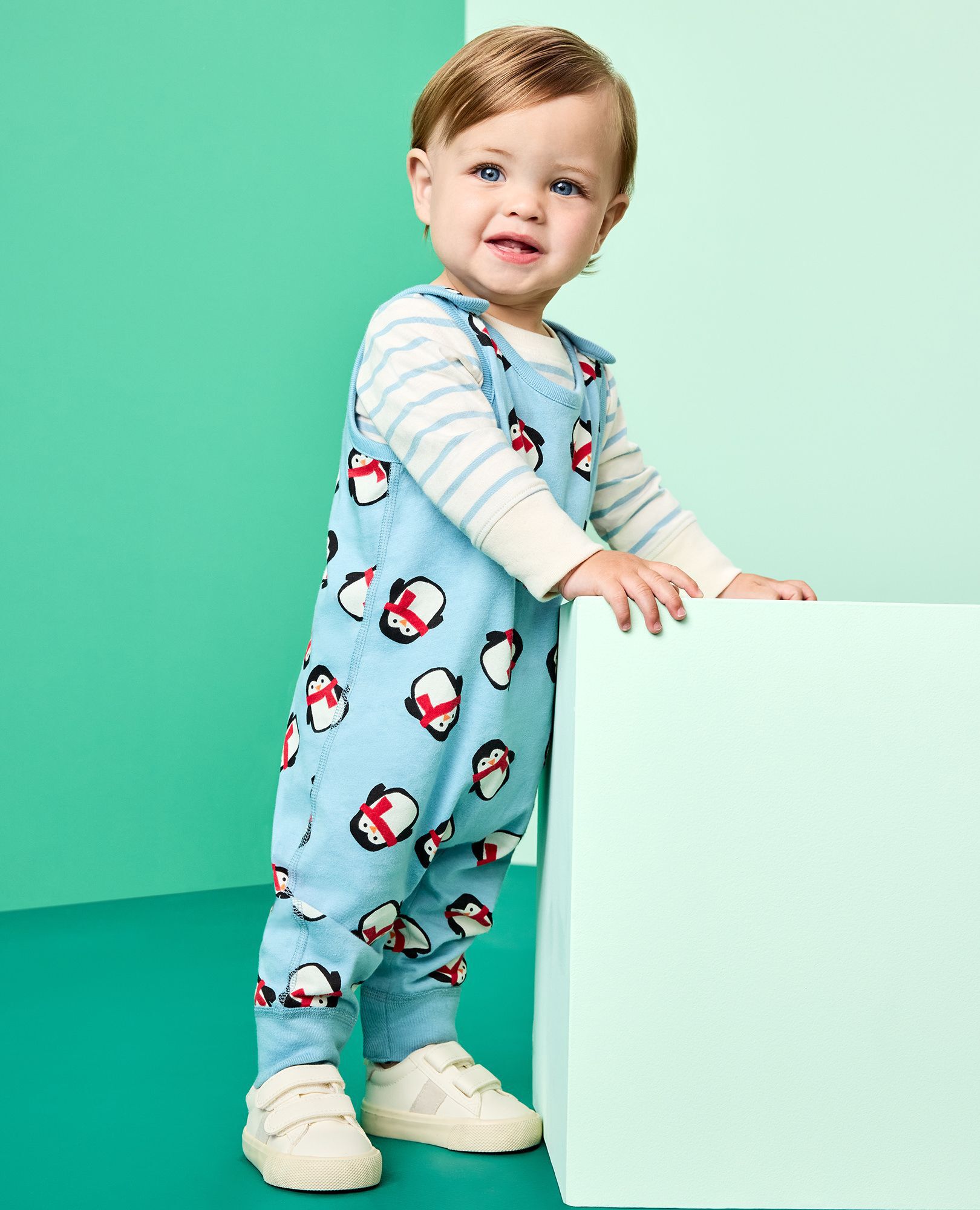 Baby Holiday Long Sleeve T-Shirt & Overalls Set