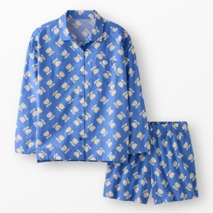 Women's Long Sleeve Linen Pajama Set