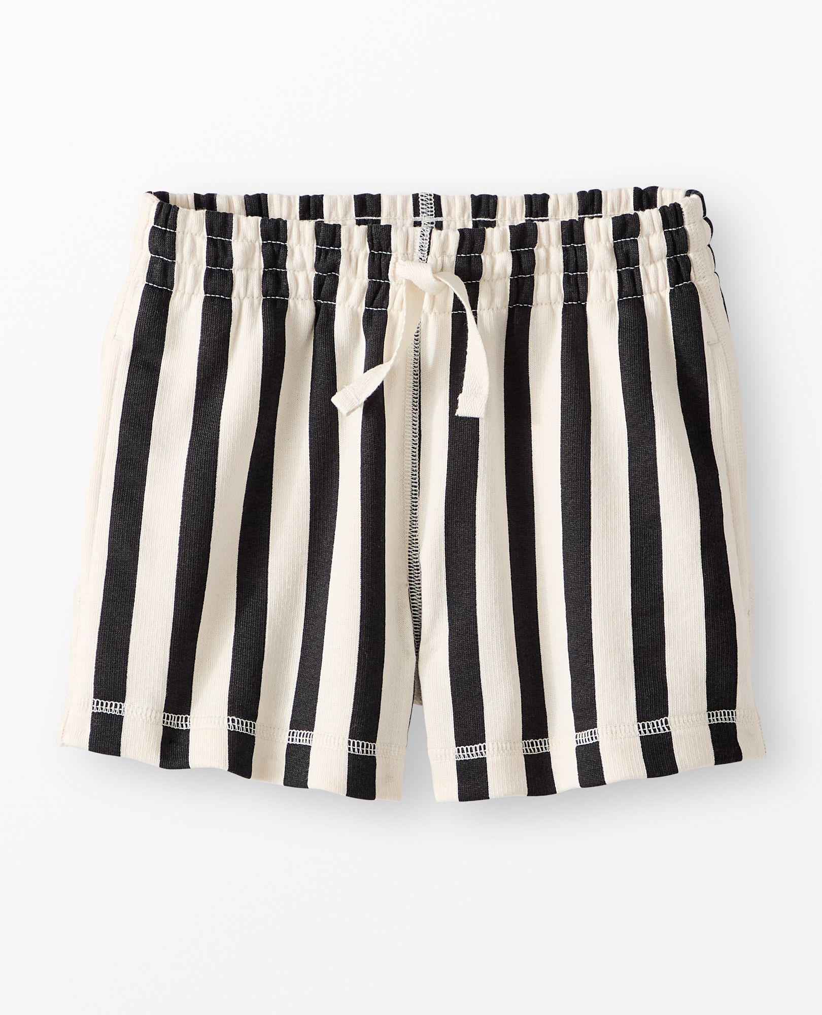 French Terry Striped Midi Shorts - Image 2