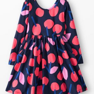 Long Sleeve Skater Dress with Pockets