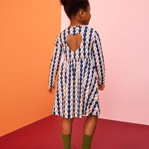 Heart-Back Skater Dress with Pockets