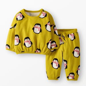 Baby Holiday Long Sleeve Waffle Top & Pants Set