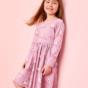 Long Sleeve Skater Dress with Pockets